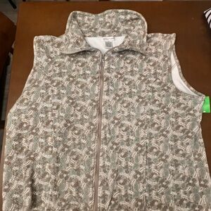 Vintage Hasting & Smith  Vest Women's Plus Size 2X Full Zip Pockets Geometric